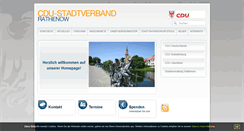 Desktop Screenshot of cdu-rathenow.de