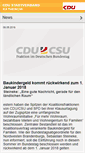 Mobile Screenshot of cdu-rathenow.de